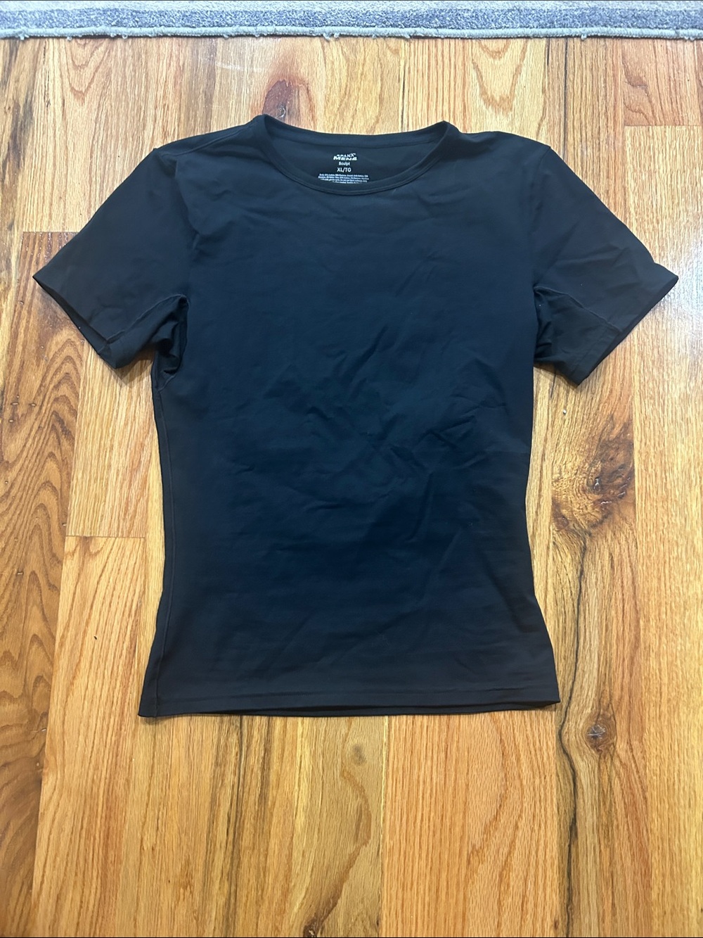 SPANX MENS Black Sculpt Tee